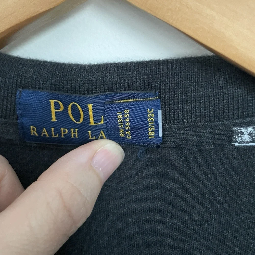 Polo Ralph Lauren Polo Shirt Mens Size 2XL‎ Gray Pony Casual Short Sleeve Preppy